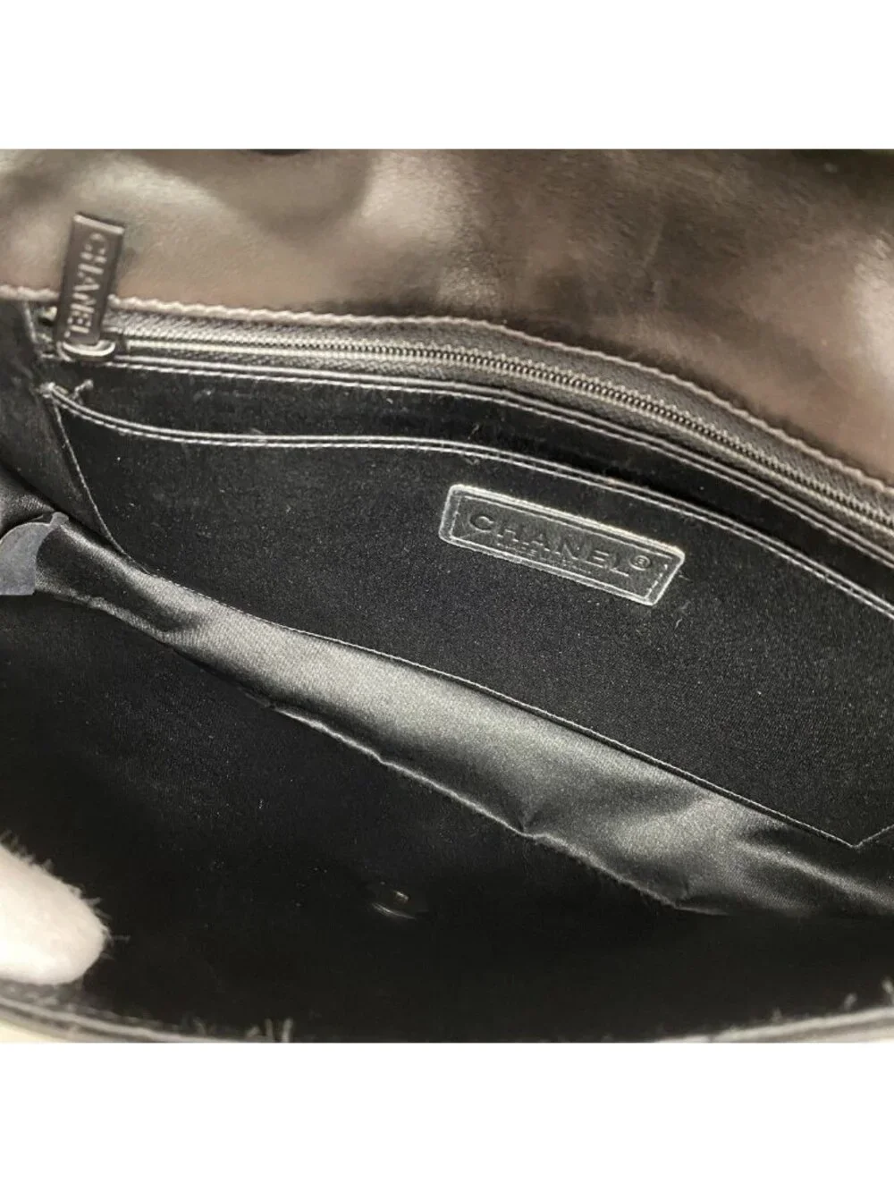 ★SOLD★ Chanel Shoulder Bag New Travel Nylon Black Silver - Picture 4 of 10